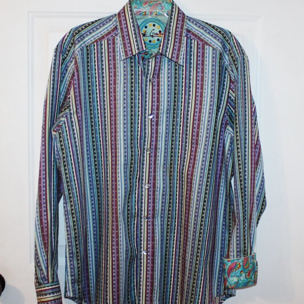 Robert Graham flip cuff shirt 16.5/35